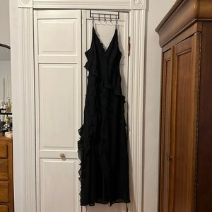 Abercrombie black ruffle dress